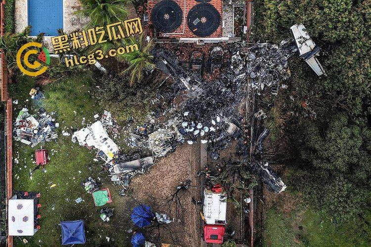 坠机空难事件！巴西一架客机坠毁圣保罗 空中盘旋撞击地面 机上62人全部死亡！  第7张