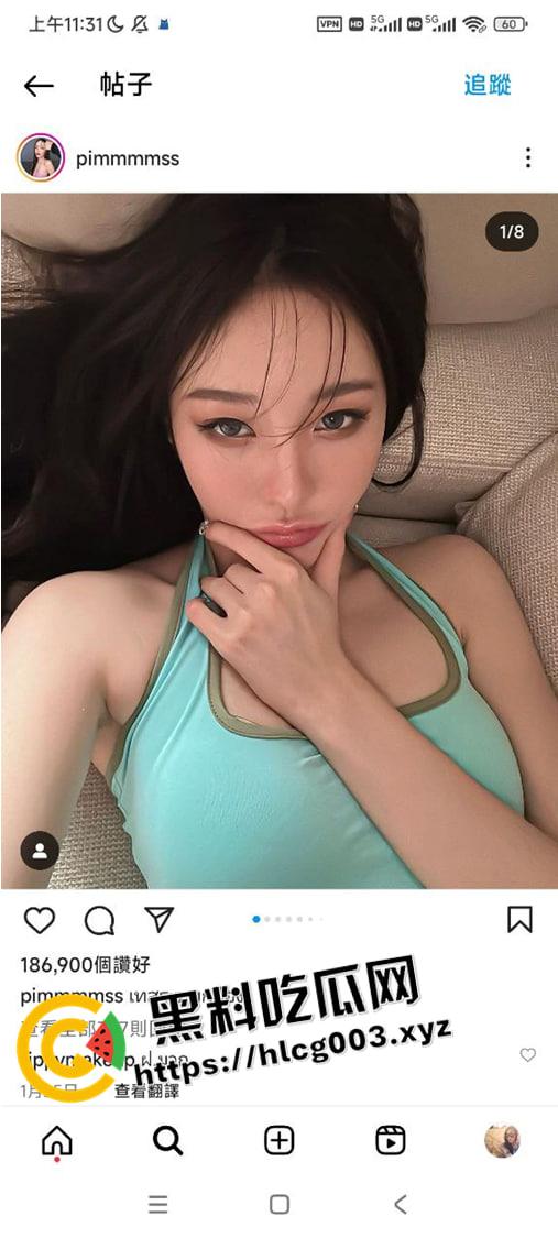 外网疯传！泰国百万粉丝网红【pimm mmss】口交自慰视频被金主流出 开朗嫩妹嘴里都是活 人美逼受罪  第4张