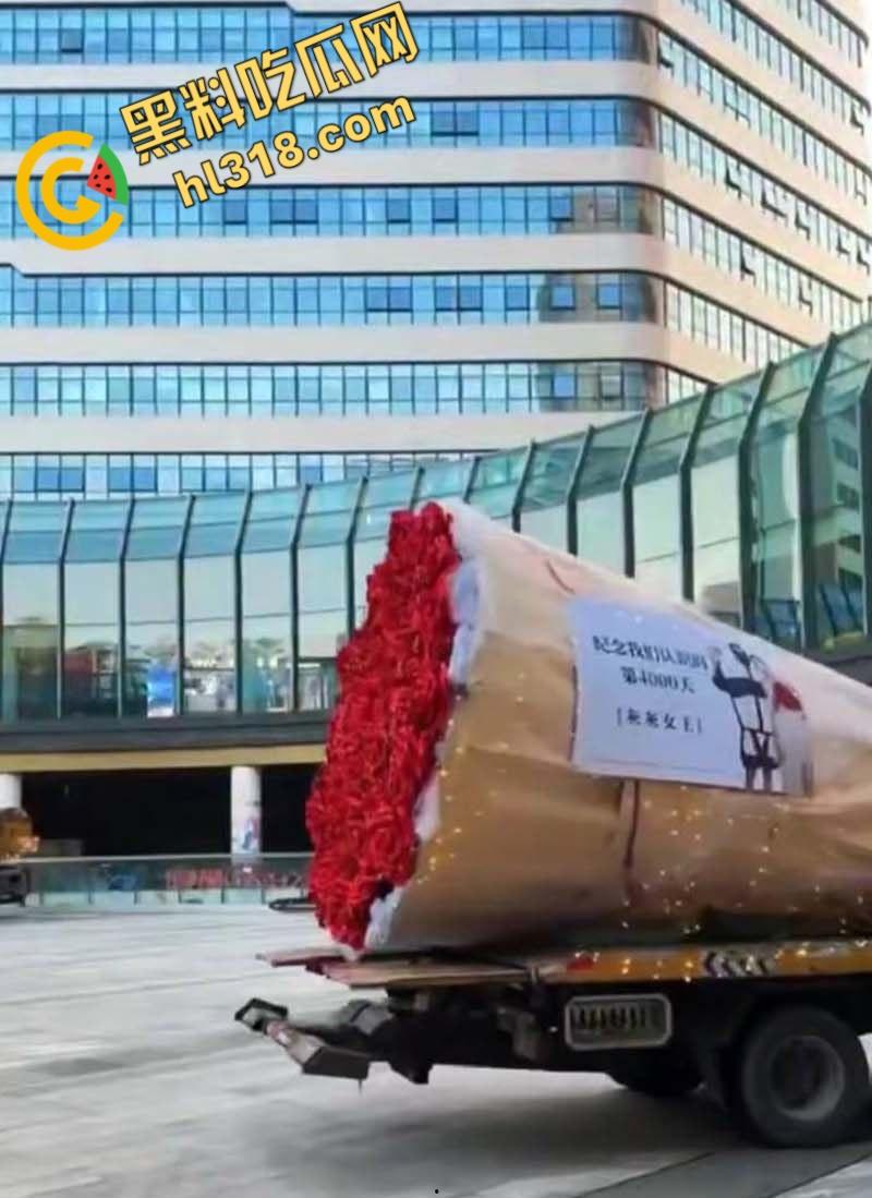 深圳南山区苑南路，老牛吃嫩草求婚现场，送俩束超大鲜花，多大的屋子才能搁下这两个大玩意儿 !  第3张