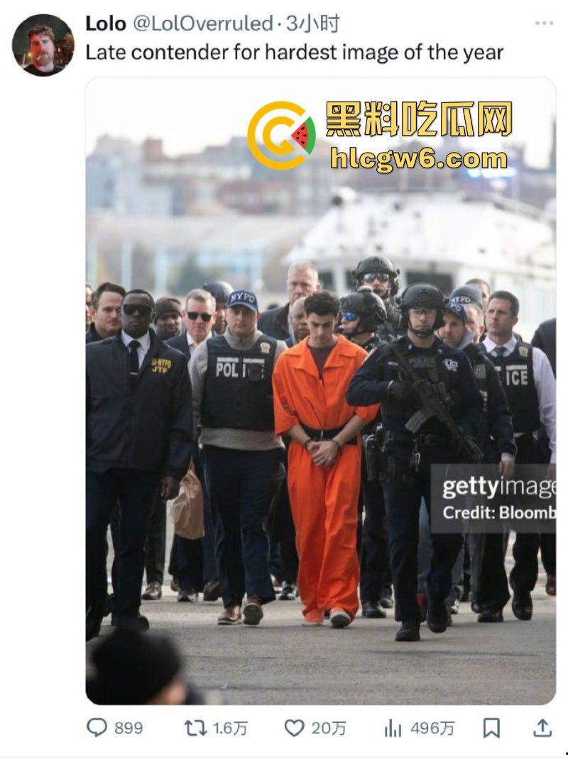 刺杀医保巨头勇敢哥【路易吉】被引渡纽约 机场路透成美图大赏 囚服都穿出了高定感  第7张