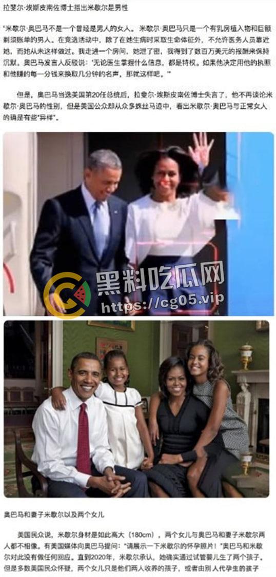 美国头条!奥巴马的妻子 “米歇尔”其实是个男人?同性恋秘密被公开? 第7张 美国头条!奥巴马的妻子 “米歇尔”其实是个男人?同性恋秘密被公开? 第7张
