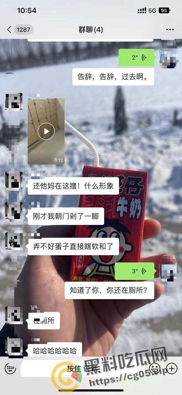 男子公共厕所打飞机开外放 被精神小伙偷拍还带踹门制裁 鸡儿都给吓萎了  第1张