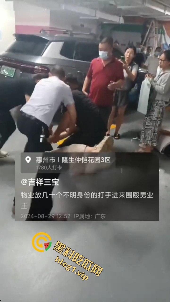 广东惠州惊现黑社会物业？网传物业放几十人围殴业主！  第3张