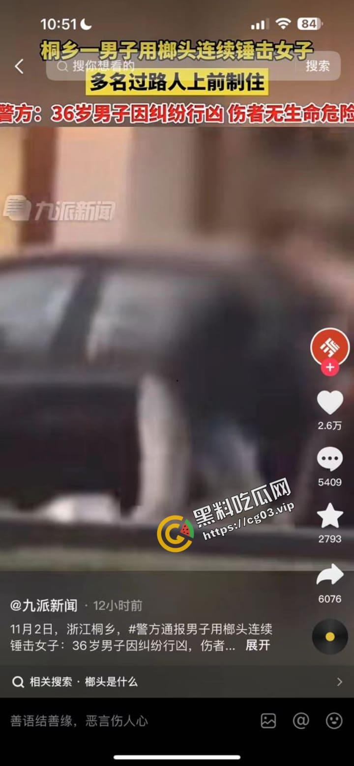 桐乡 男子因纠纷行凶 用榔头猛烈锤击美女律师头部  当场被制服 第8张