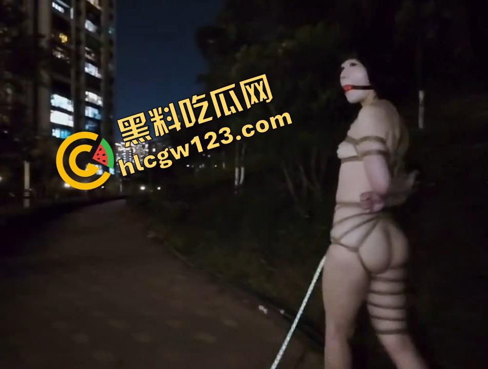 小仙女反向遛狗现场曝光，项圈戴自己脖子上被狗拽着跑，香菜生吃配狗粮，真把自己当狗了？  第10张