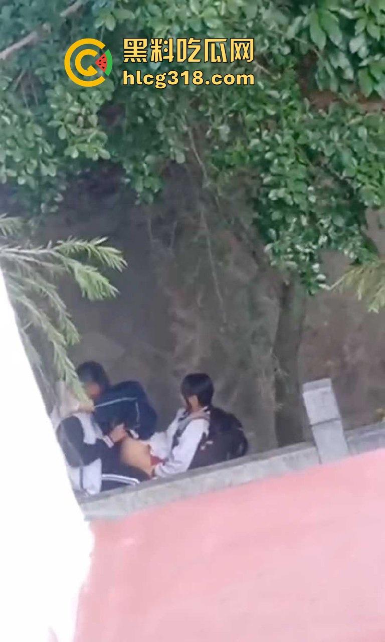 高中校园角落学生情侣激情野战被偷拍 ！她校服半敞 奶子白嫩 小美女上位骑乘表情淫荡享受！  第4张