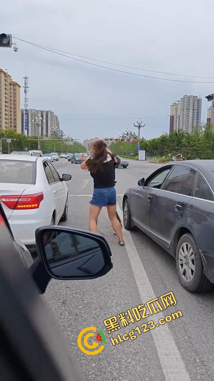 斑马线前路怒症爆发，男女大打出手，打架场面竟如游泳比赛般精彩！  第6张
