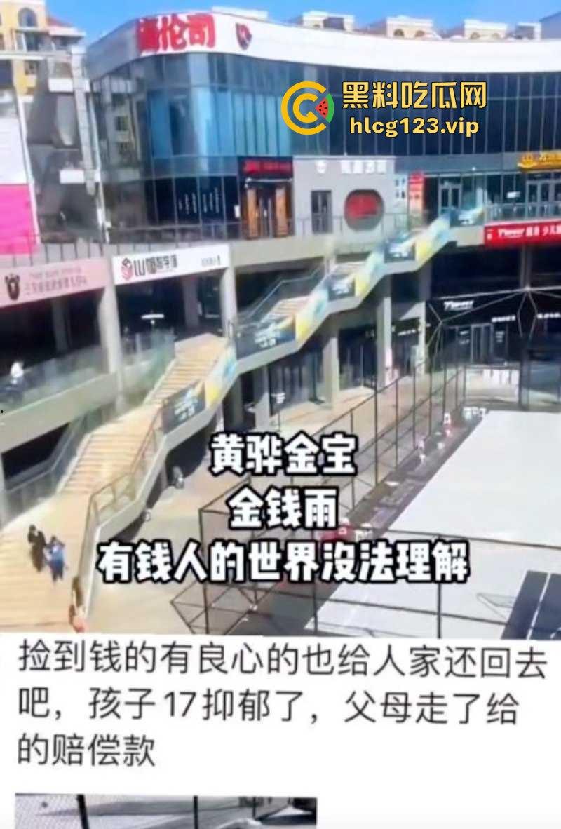 天降人民币！河北黄骅小孩哥在父母双亡后精神出现问题 竟然高空扔钱！  第1张
