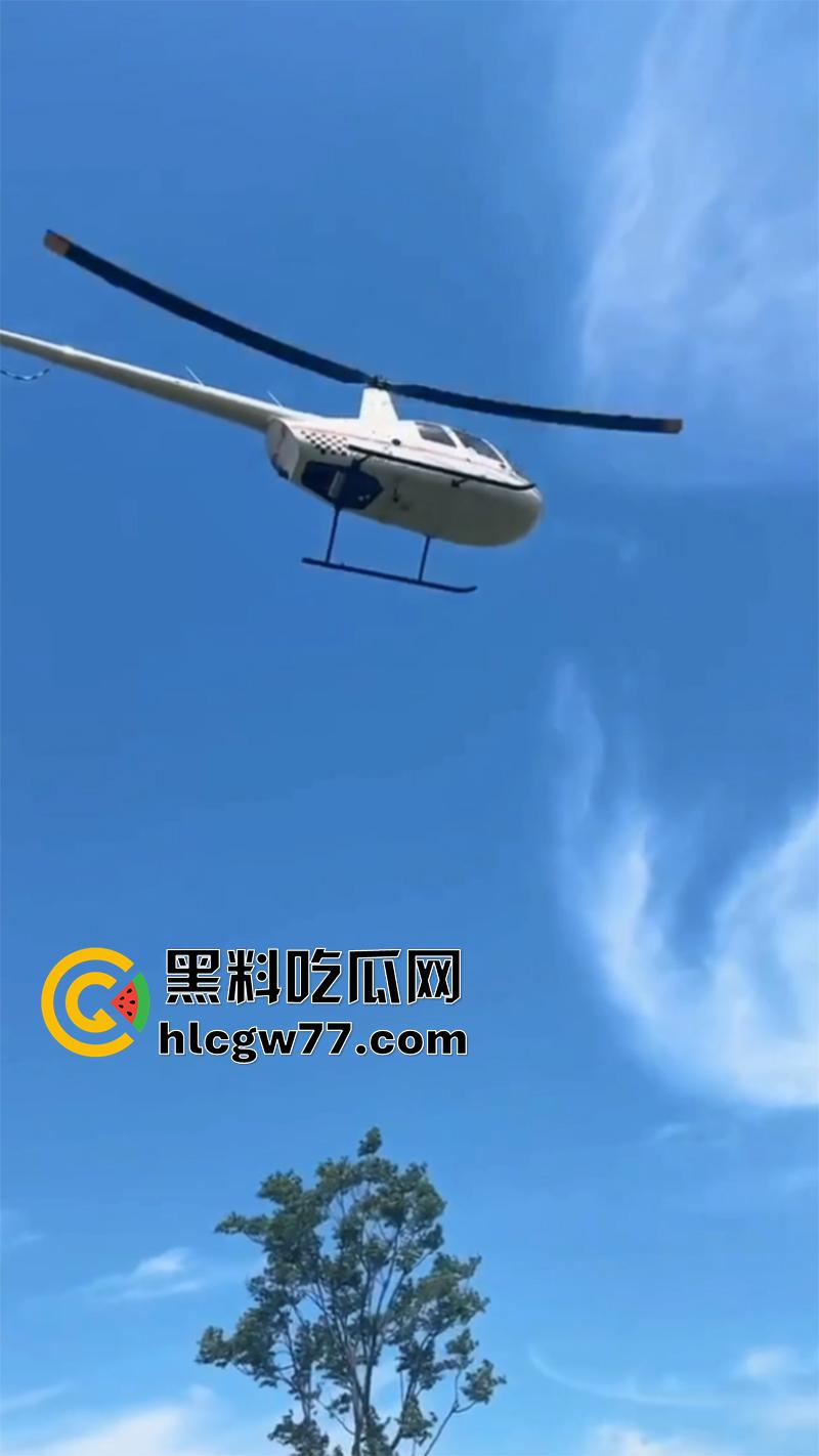 熊孩子惹大祸了，小型直升机降落，熊孩子弹弓射到机尾旋桨，导致机身不稳当场坠毁！  第3张