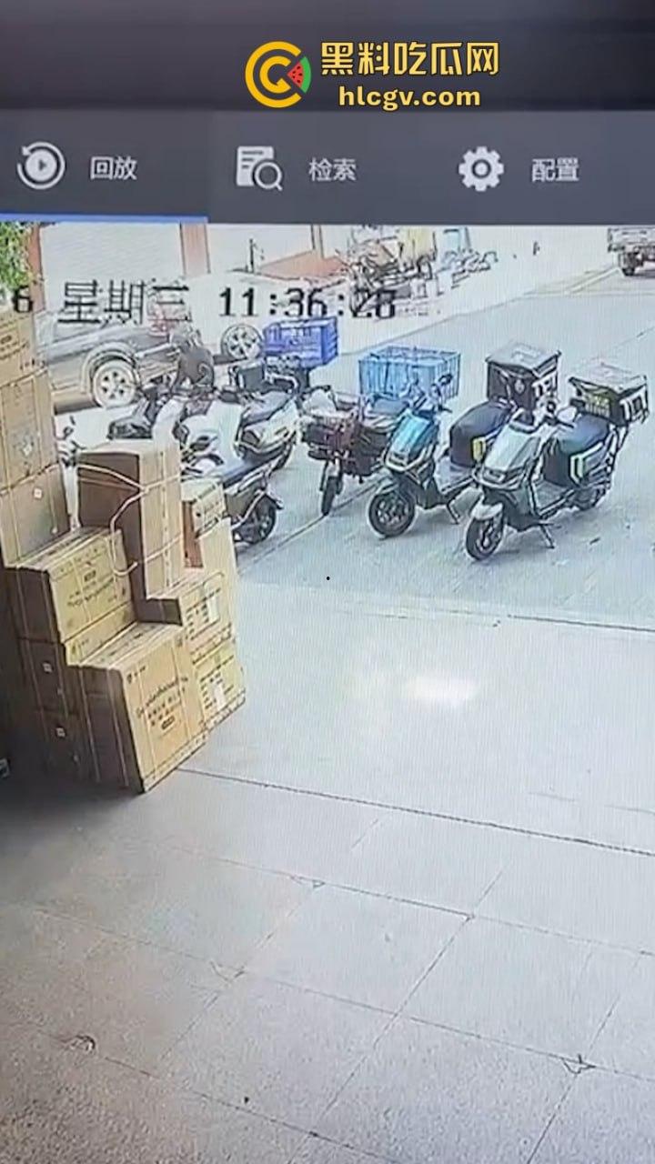广东汕头一写字楼外卖频繁被盗 监控曝光小偷竟是同行相残  第3张
