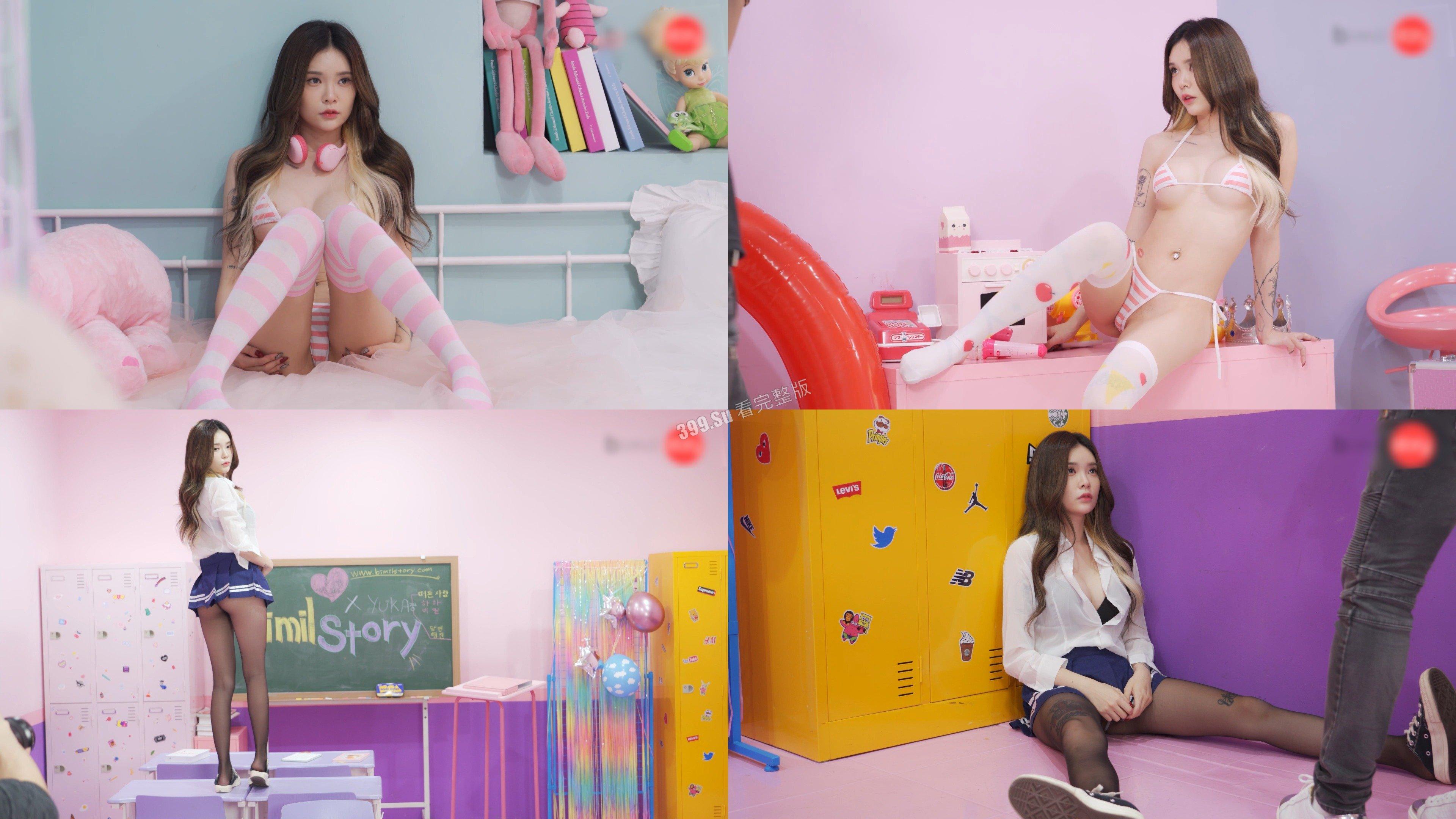 韩系极品美女写真拍摄片场 骚且诱人  逼都看的见 这才是真正的摄影师可见内容吧（二） 第4张