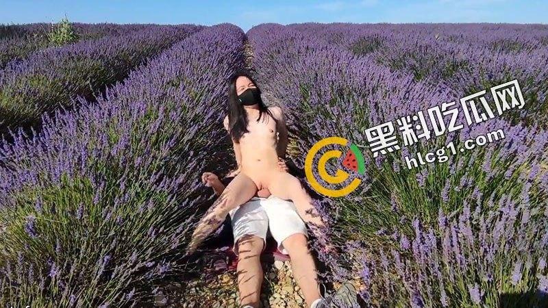 英国留学生肥臀反差女 为追求刺激与大鸡巴洋男友在薰衣草庄园 露出打野战  第1张