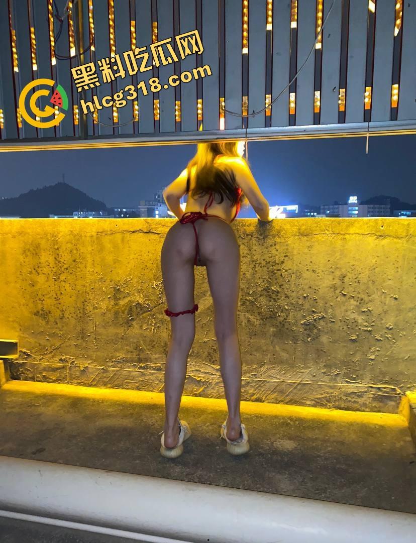 石家庄母狗『钱倪』请命为爸爸出战，全裸戴链跪街上完成主人任务，把电动车光头哥看得差点射裤子！  第9张