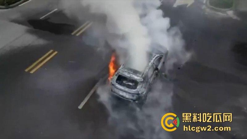 温州龙港时代大道一比亚迪突发自燃 短短几分钟烧没了 现场烧车视频曝光  第1张