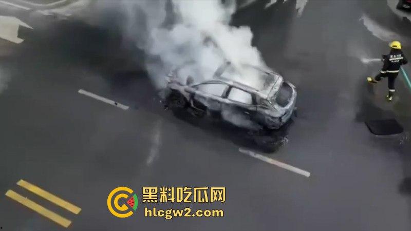 温州龙港时代大道一比亚迪突发自燃 短短几分钟烧没了 现场烧车视频曝光  第7张