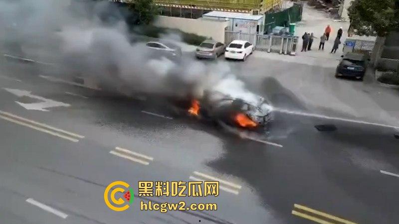 温州龙港时代大道一比亚迪突发自燃 短短几分钟烧没了 现场烧车视频曝光  第8张
