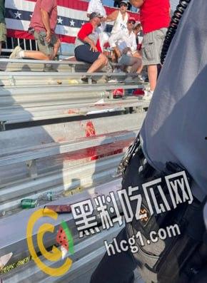 美国前总统特朗普 7月13日在宾夕法尼亚州集会发表演讲时被枪击 特朗普右耳被击中！  第2张