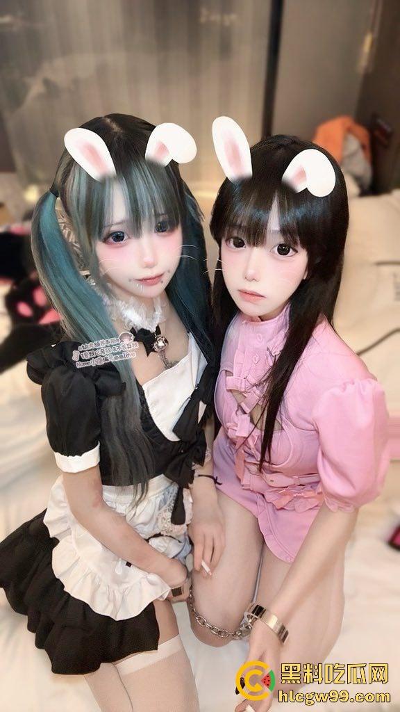 推特地雷系双马尾萝莉炸场，幼猫病猫高颜值白丝双飞，攻速3.0飞机场萝莉果然要靠双马尾才有东西抓！  第9张