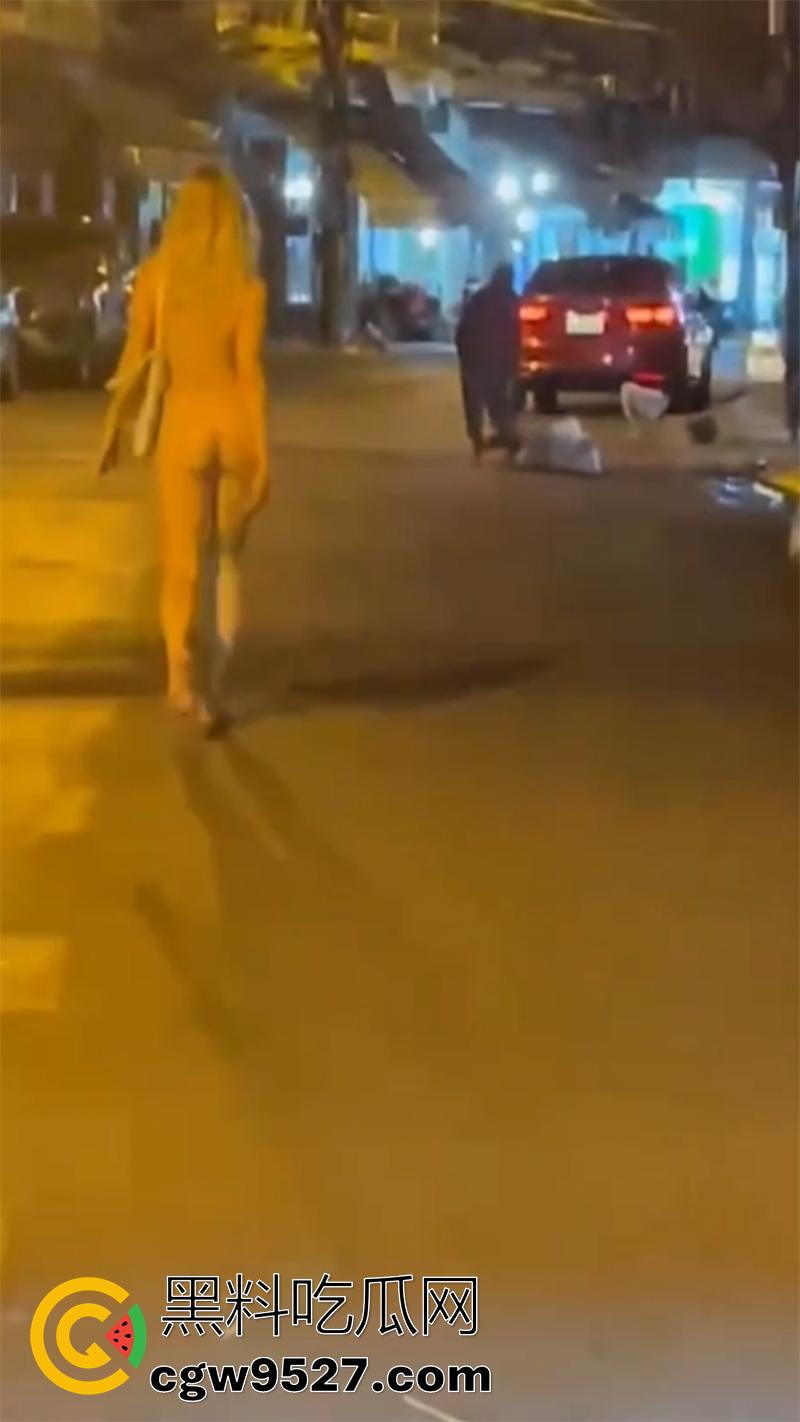 长腿金发洋妞当街赤裸，越南庆和省芽庄市，一洋妞赤身裸体背包逛街，这难道是主人的任务么？  第8张
