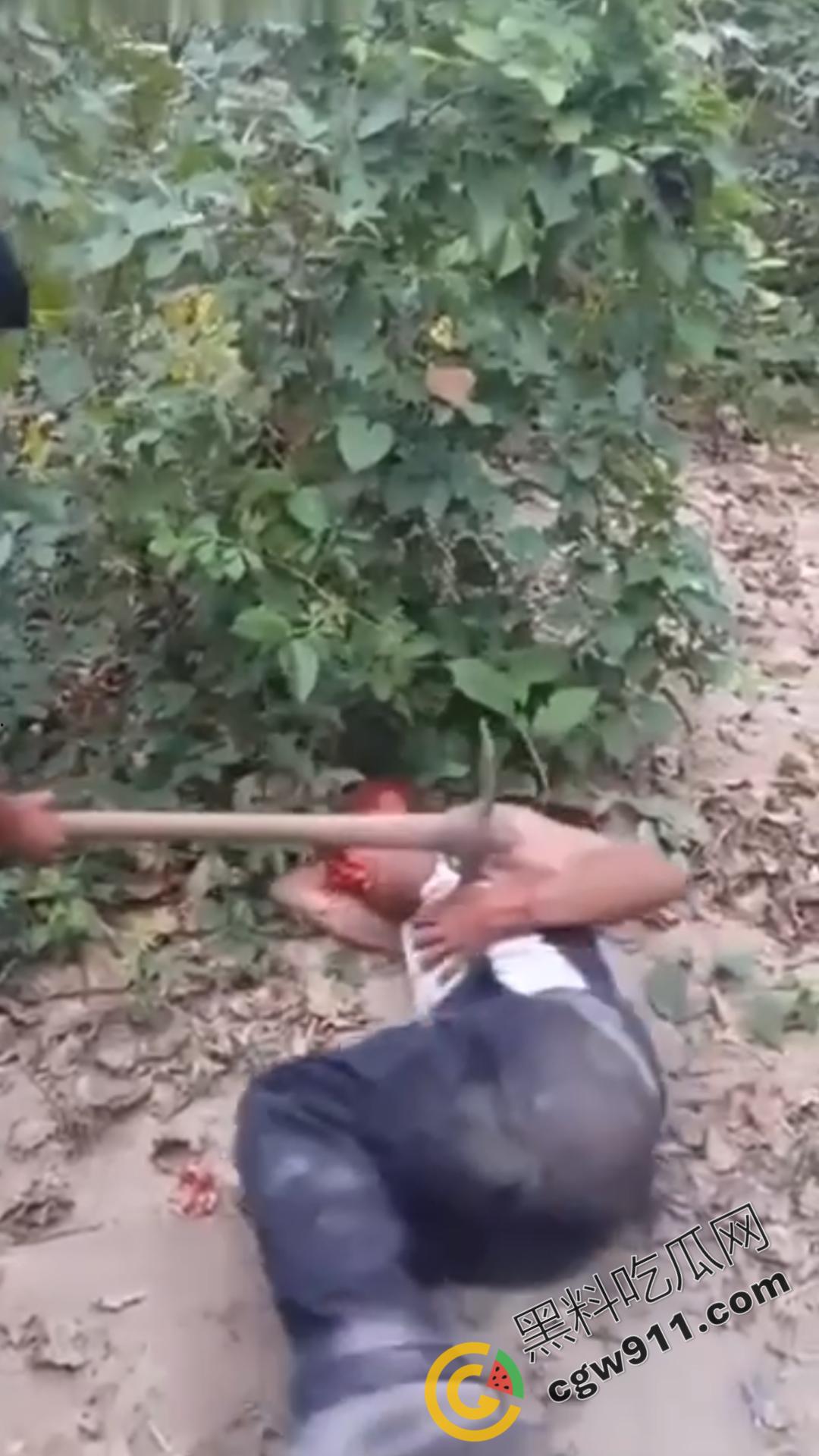 恐怖血腥暴力场面！奸夫惨遭铁镐猛砸，头颅血流如注，现场骇人至极，胆小者勿点！  第3张