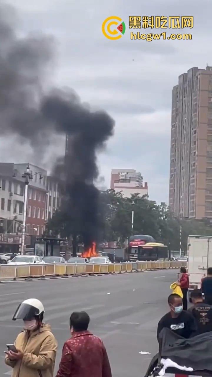 福建莆田一suv路边自燃 几分钟烧成空壳 现场实拍视频曝光  第1张