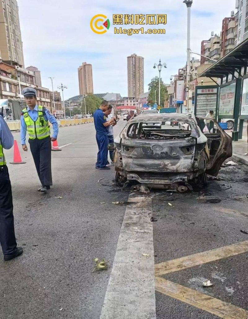 福建莆田一suv路边自燃 几分钟烧成空壳 现场实拍视频曝光  第2张