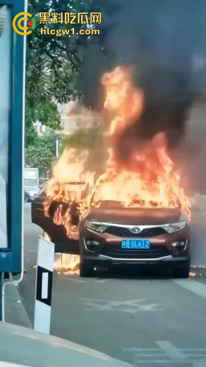 福建莆田一suv路边自燃 几分钟烧成空壳 现场实拍视频曝光  第9张