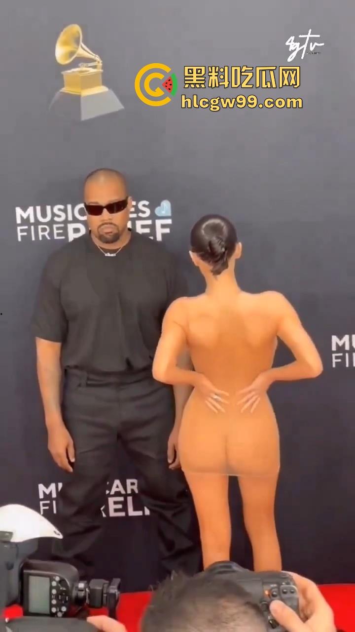 侃爷的老婆在格莱美颁奖典礼造型曝光，一次比一次严重了，基本全裸了，这是侃爷有绿帽倾向还是比安卡有暴露癖？  第5张